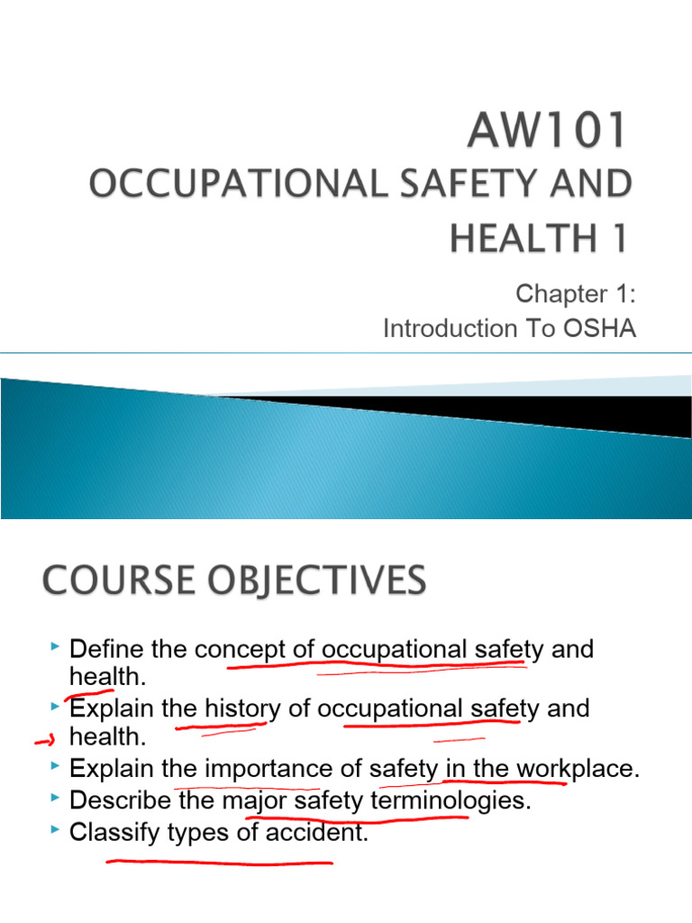 Introduction to Occupational Safety | PDF | Occupational Safety And ...