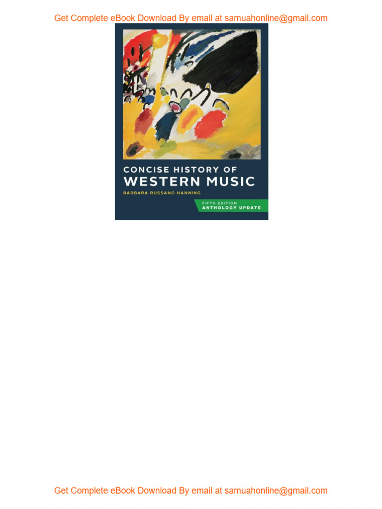 Ebook (EPUB) Concise History of Western Music 5e (Anthology
