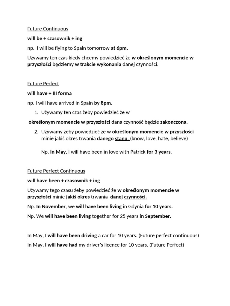 Understanding Future Tenses in English | PDF