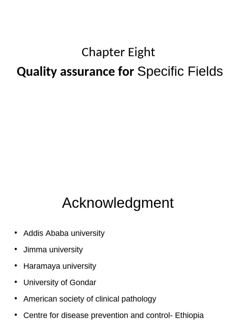 Qa Chapter Eight | PDF