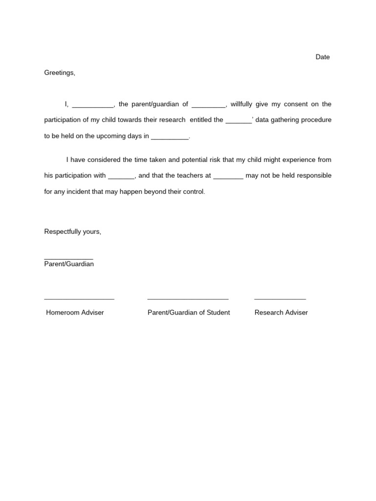 Parent Consent Form | PDF