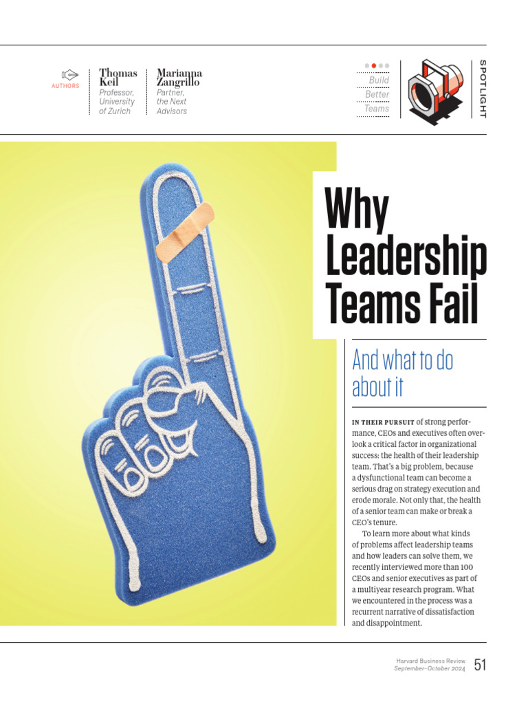 Why Leadership Team Fail | PDF
