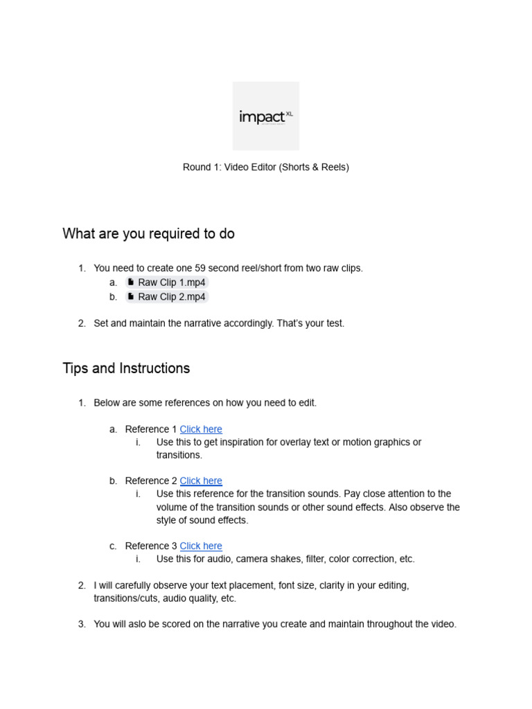 Round 1 video editor shorts and reels ixl pdf