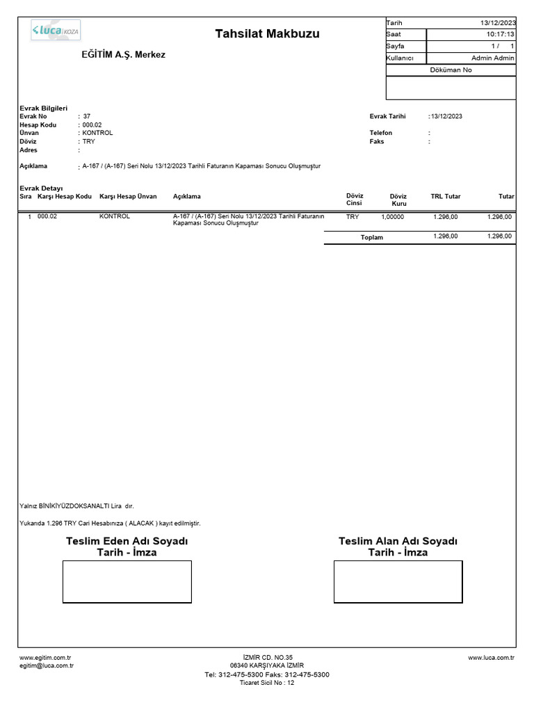 Cari Hareketler - 14 - 06 - 2024 10 - 17 | PDF