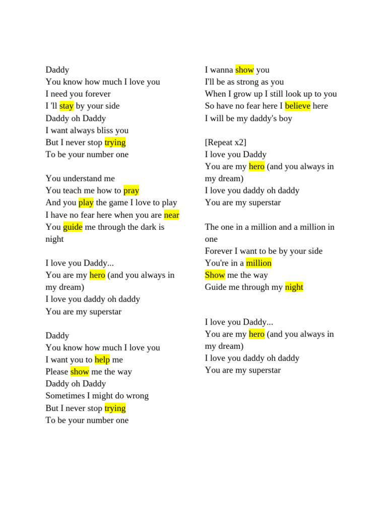 Daddy | PDF