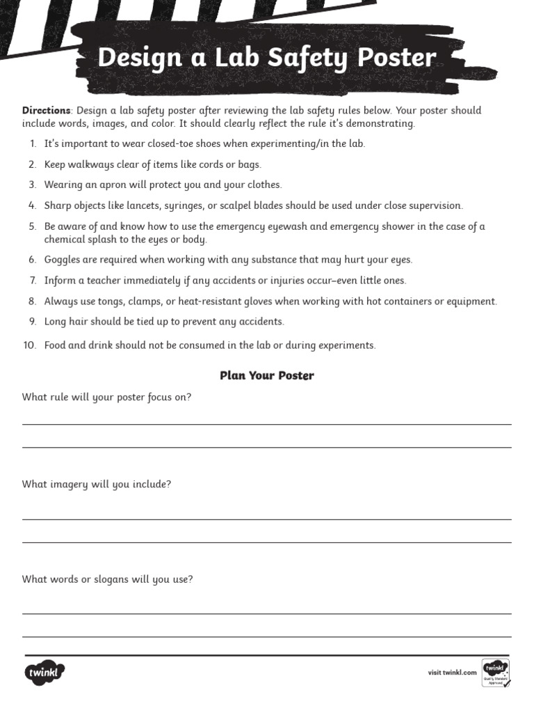 Design A Lab Safety Poster Us S 1666375388 - Ver - 1 | PDF