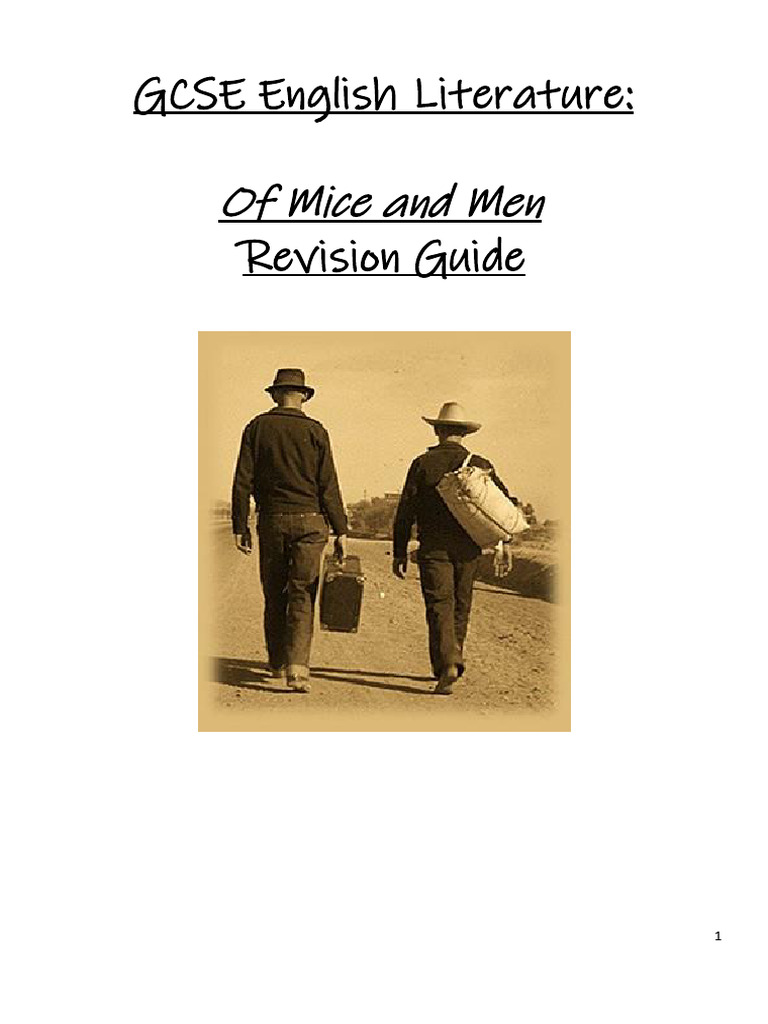 Of Mice and Men Revision Guide | PDF