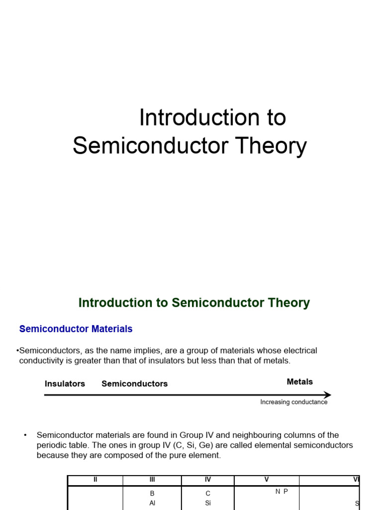Lec 2 Semiconductor | PDF