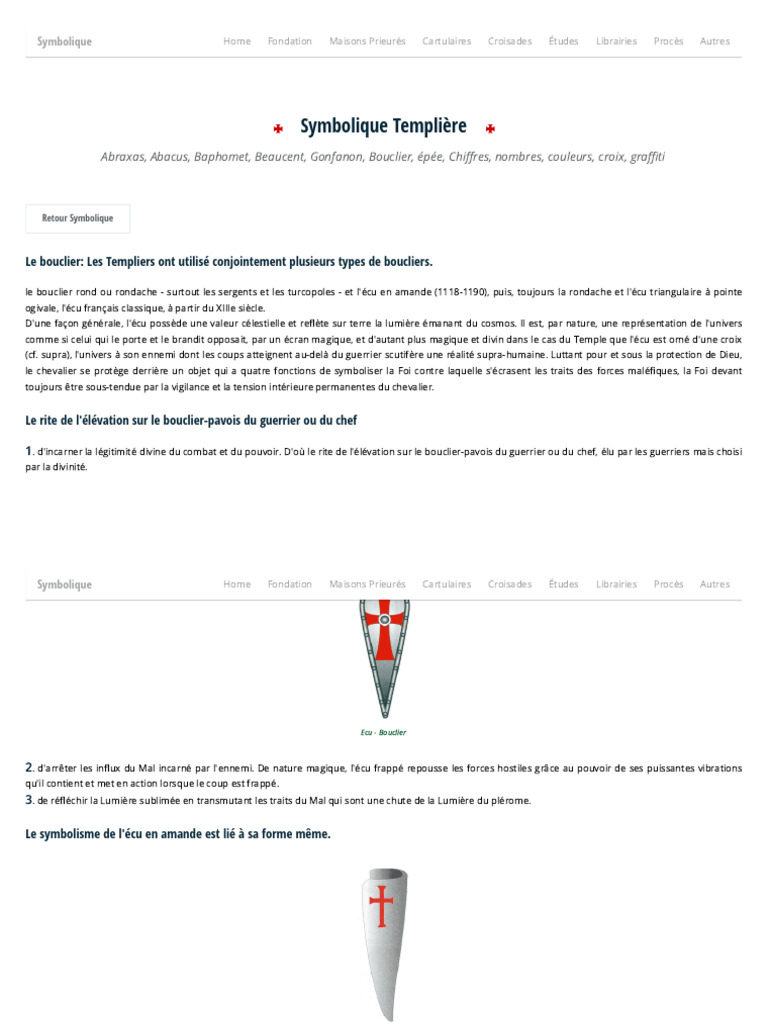 La Symbolique Templière 5 | PDF