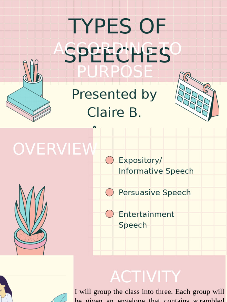 Types of Speeches Explained | PDF | Violence | Career & Growth