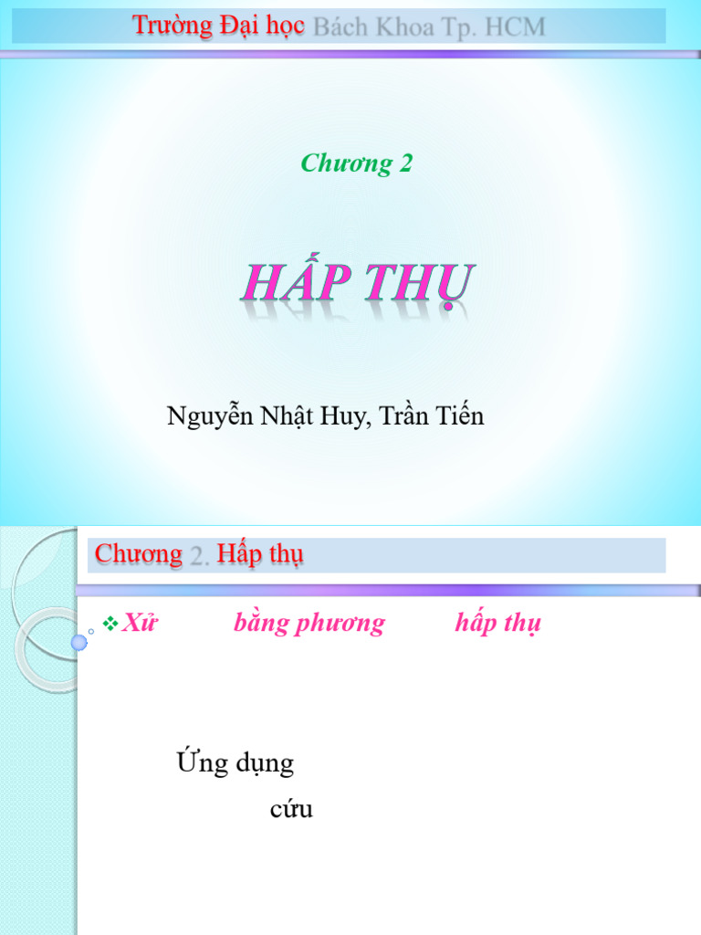 Chuong 2 - Hap Thu | PDF