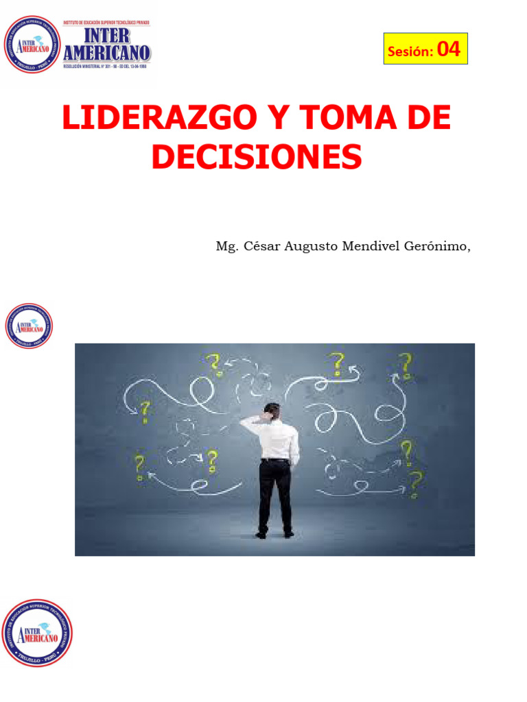 Liderazgo y Toma de Decisiones | PDF | Negocios | Relaciones personales ...