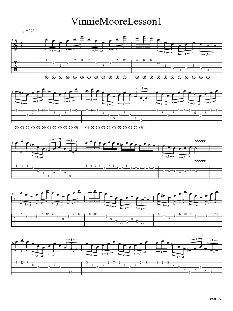 Vinnie Moore Lesson1 E | PDF