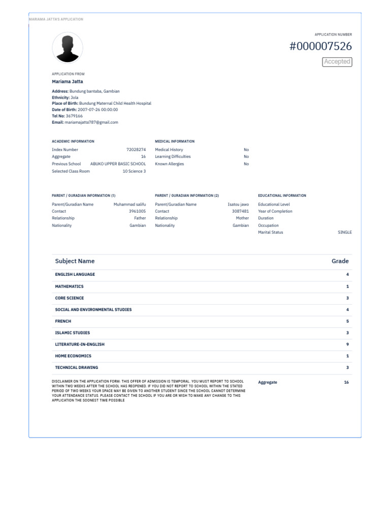 Application Form | PDF