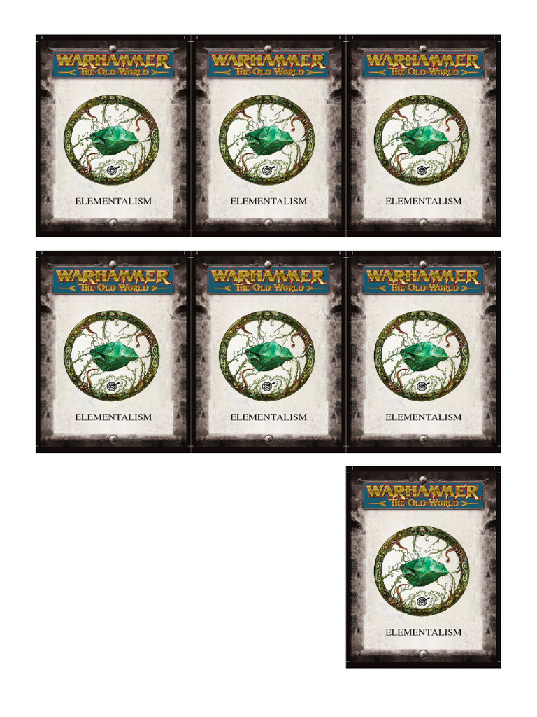 Elementalism Back | PDF