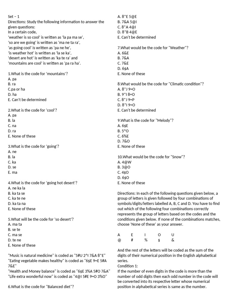coding decoding | PDF