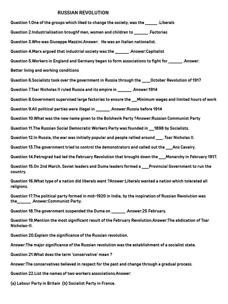 RUSSIAN REVOLUTION - Docx - 20240908 - 122446 - 0000 | PDF