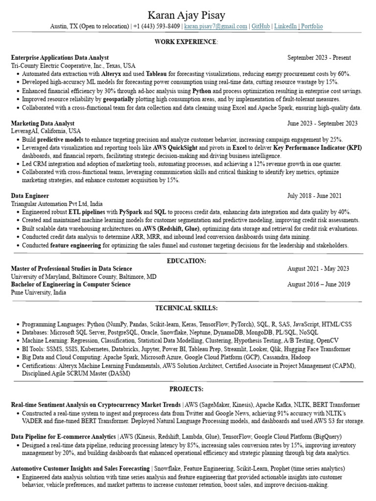 Resume PDF | PDF