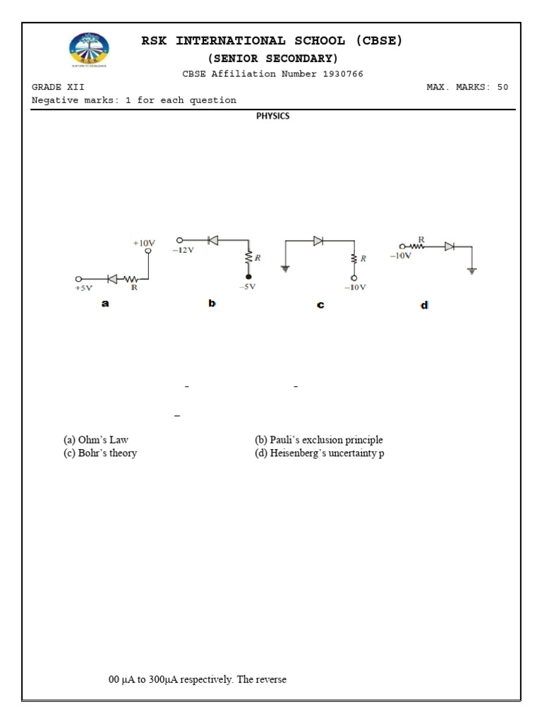Neet and Jee Test - Semiconductor Devices Question Only | PDF