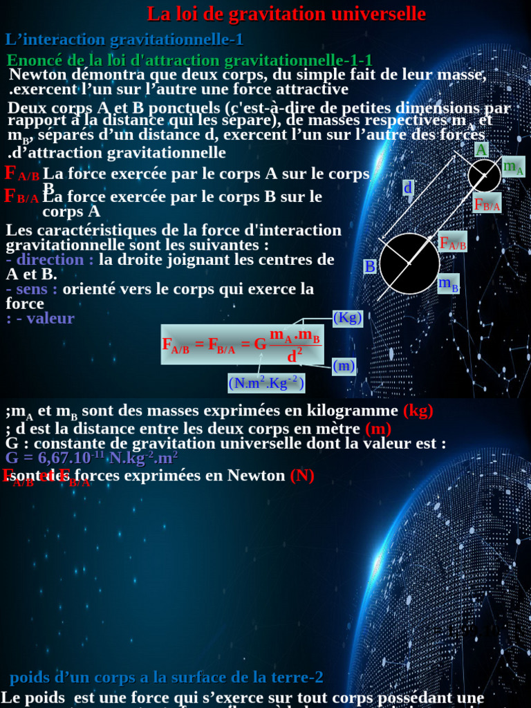 1-La Gravitation Niverselle | PDF