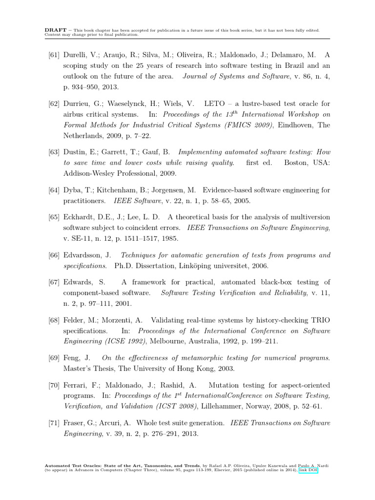 Automated Test Oracles State of The Art-67-86 | PDF