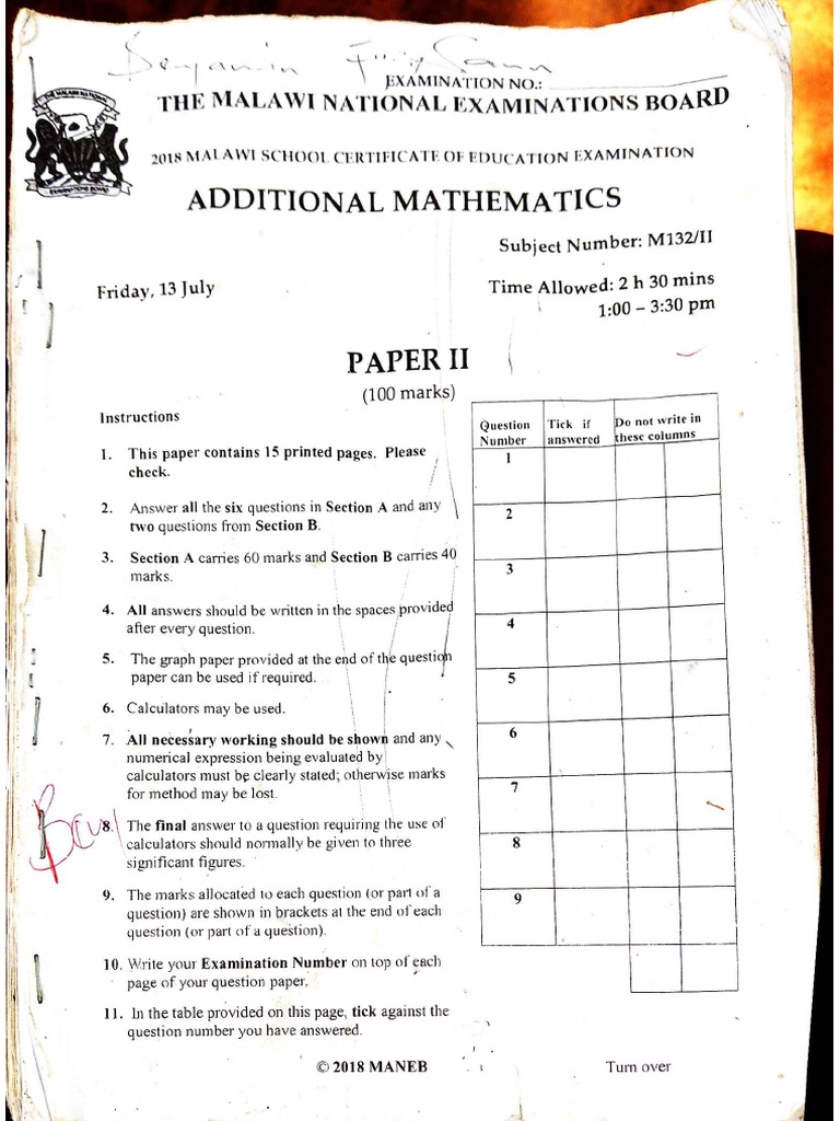 ADDMA 2018 Paper 2 | PDF