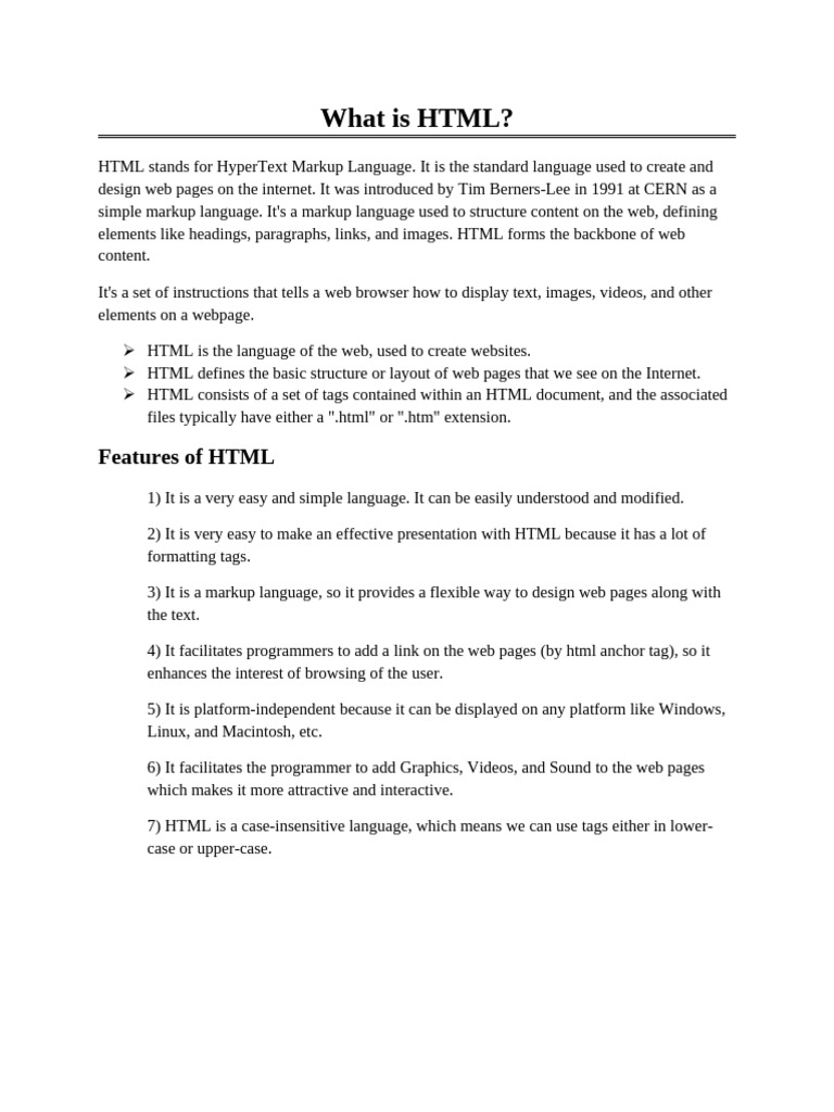 What is html pdf