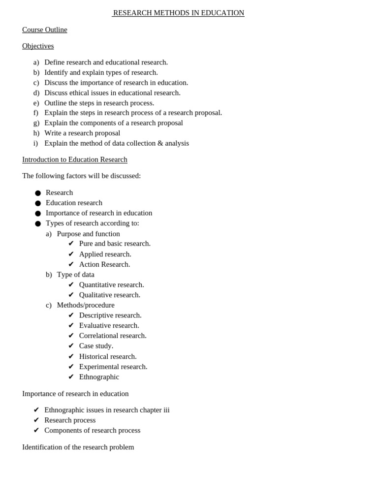 Research Methods in Education 2-1-1 | PDF