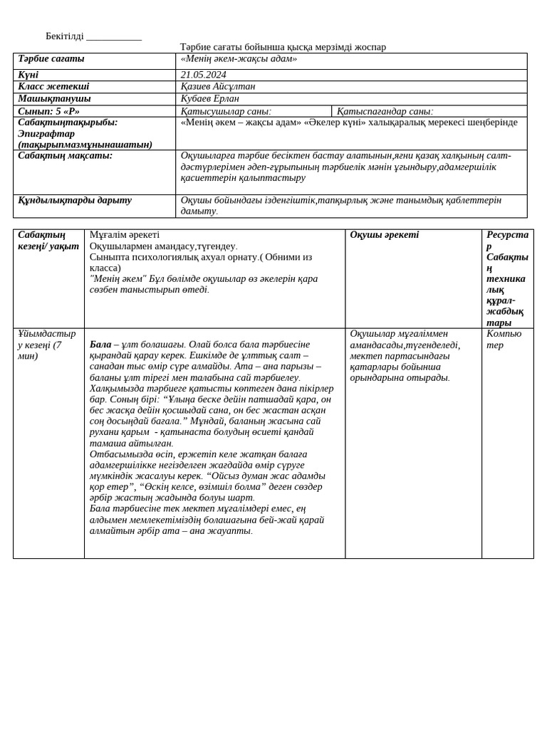Мен енемнің жуынып жатқанын видеоға түсірдім.