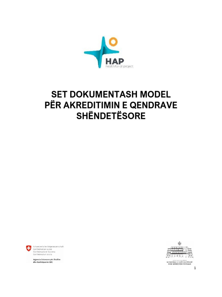Set I Dokumenteve Model Per Akreditimin | PDF