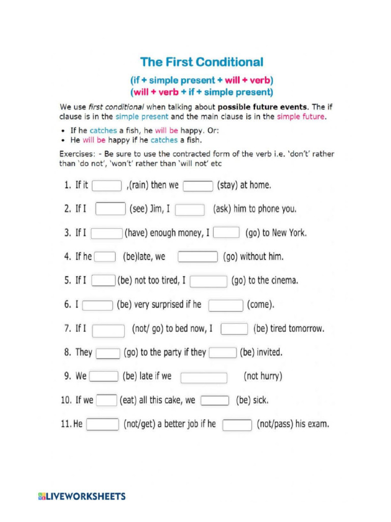 First Conditional Practice 1 | PDF