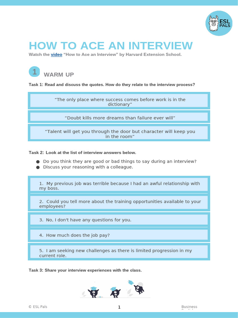 1723643963-(SV) How to Ace an Interview (1) | PDF