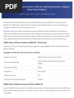 CBSE Class 10 Marking Scheme 2025-26 | PDF