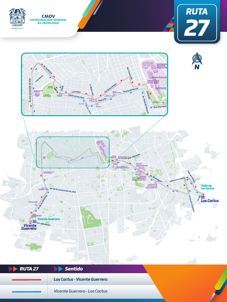Recorrido Ruta 27 Aguascalientes | PDF