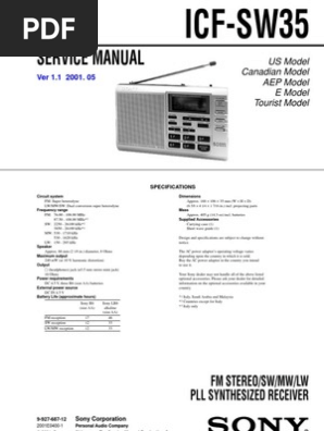 Icf Sw35 Manual De Reparacion Pdf Frequency Modulation Transistor