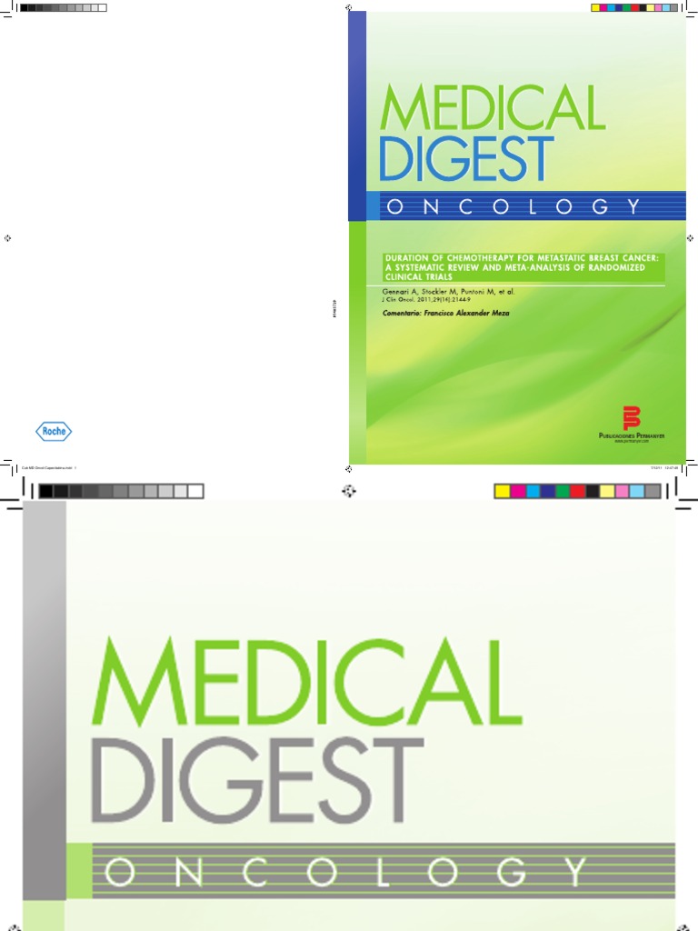 Medical Digest Oncology Vol 1 | PDF | Ensayo clínico | Metaanálisis