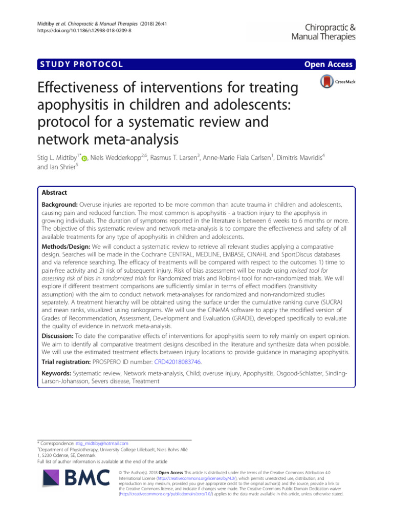 Treating Apophysitis in Children: Effectiveness of Common Treatments - News Directory 3