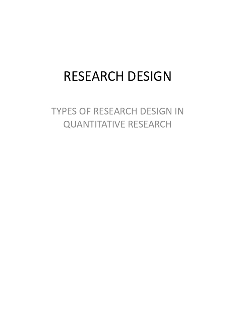 Research Design (Rru & HRM | PDF