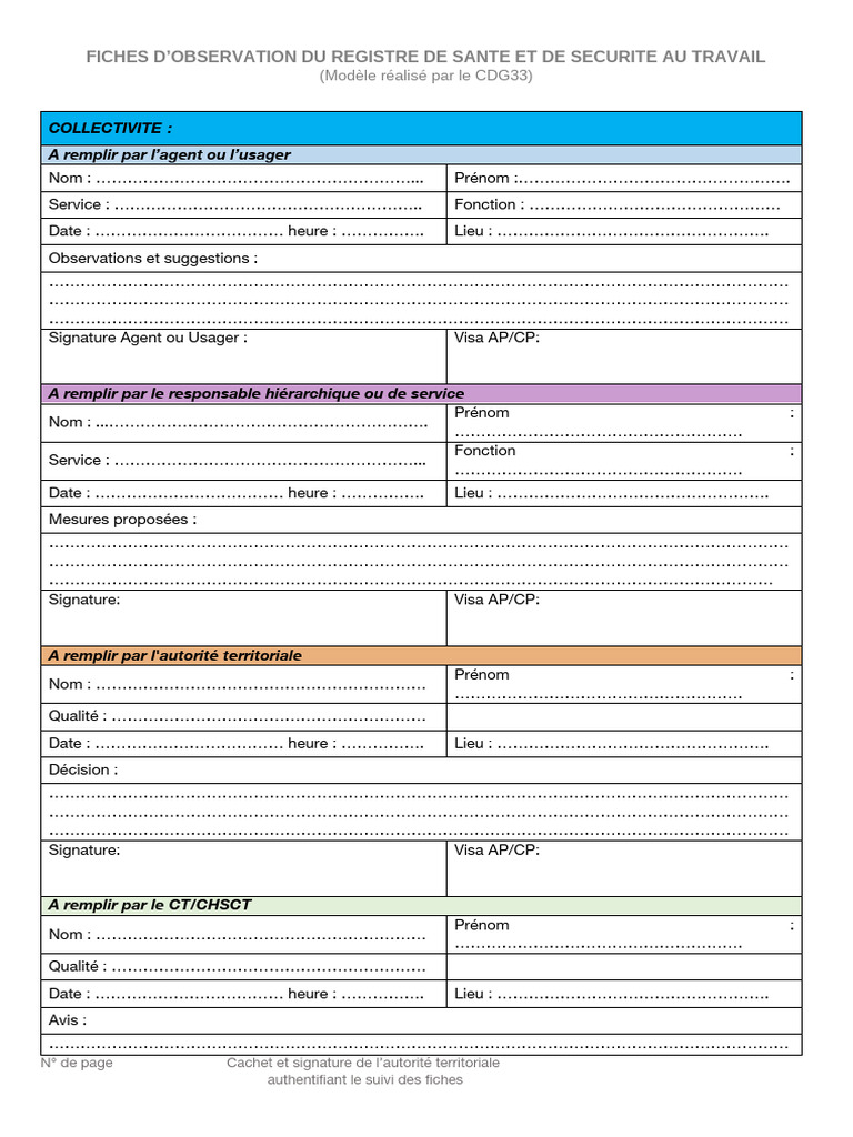 Exacompta Registre Des Contrôles Santé Et Sécurité Au Travail - Format Horizontal 24x32 Cm - Réf. 6616E