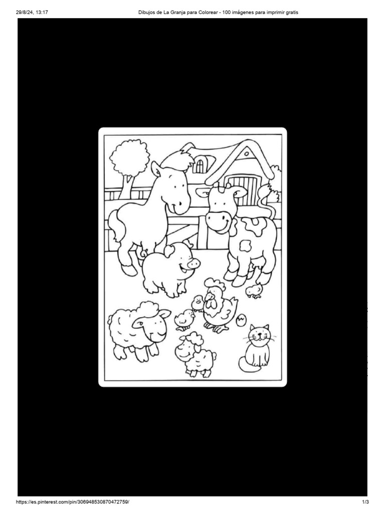 Dibujos de La Granja para Colorear - 100 imágenes para imprimir gratis