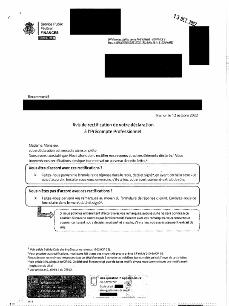 9807 Exemple D Avis de Rectification Anonymisé | PDF