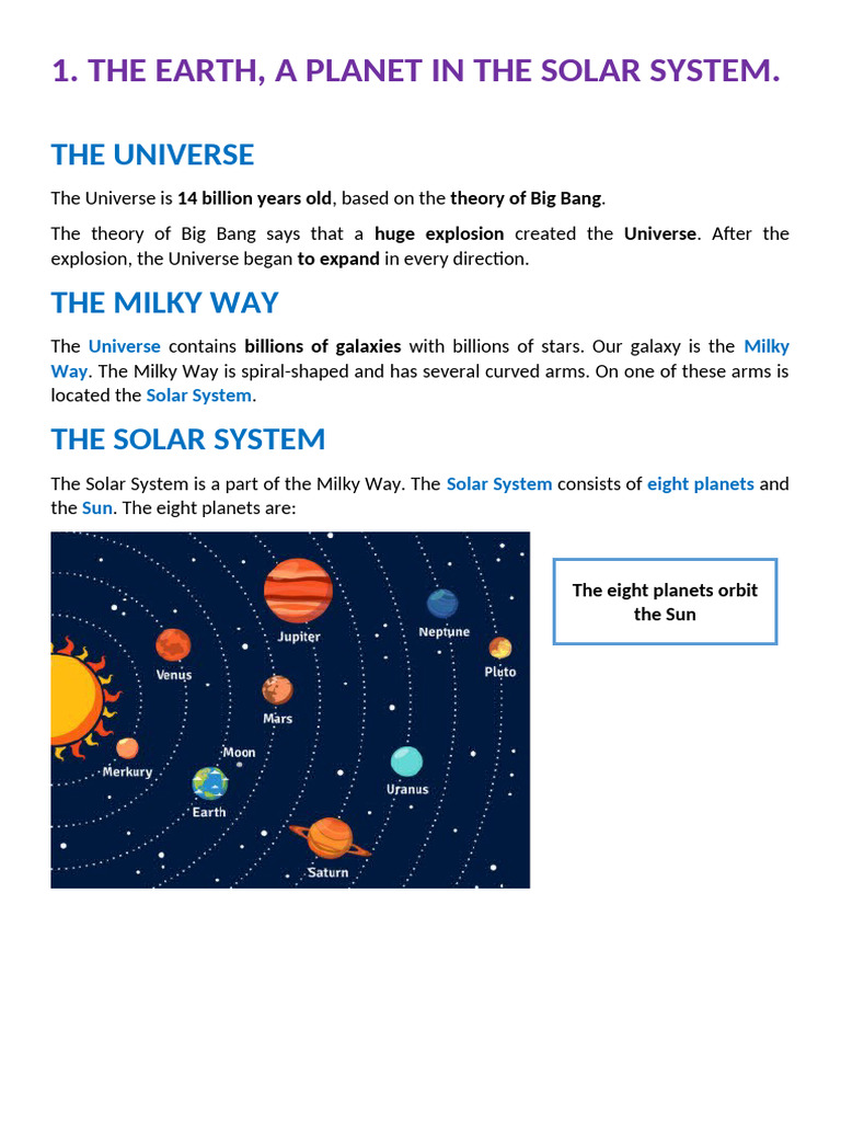 The Earth, A Planet in The Solar System | PDF