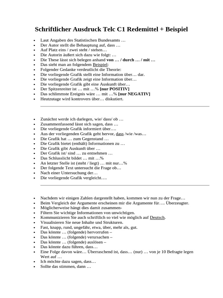 B2 Telc Schriftlicher Ausdruck Beispiele – EKAD