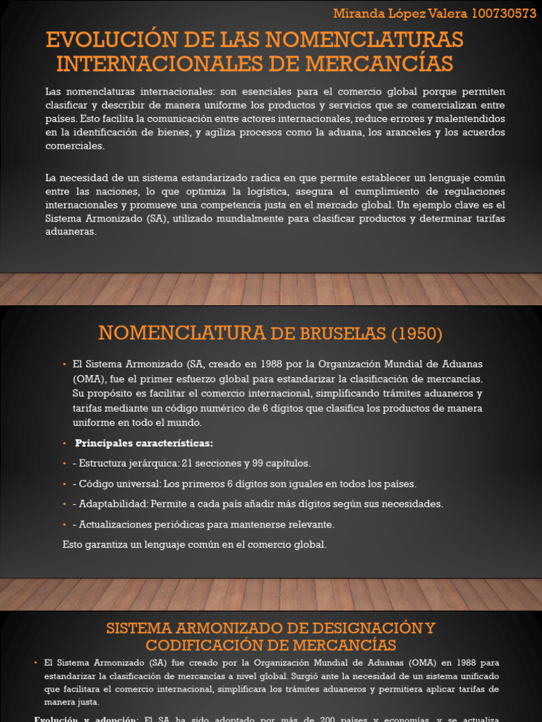 Evolución de Las Nomenclaturas Internacionales de Mercancías | PDF
