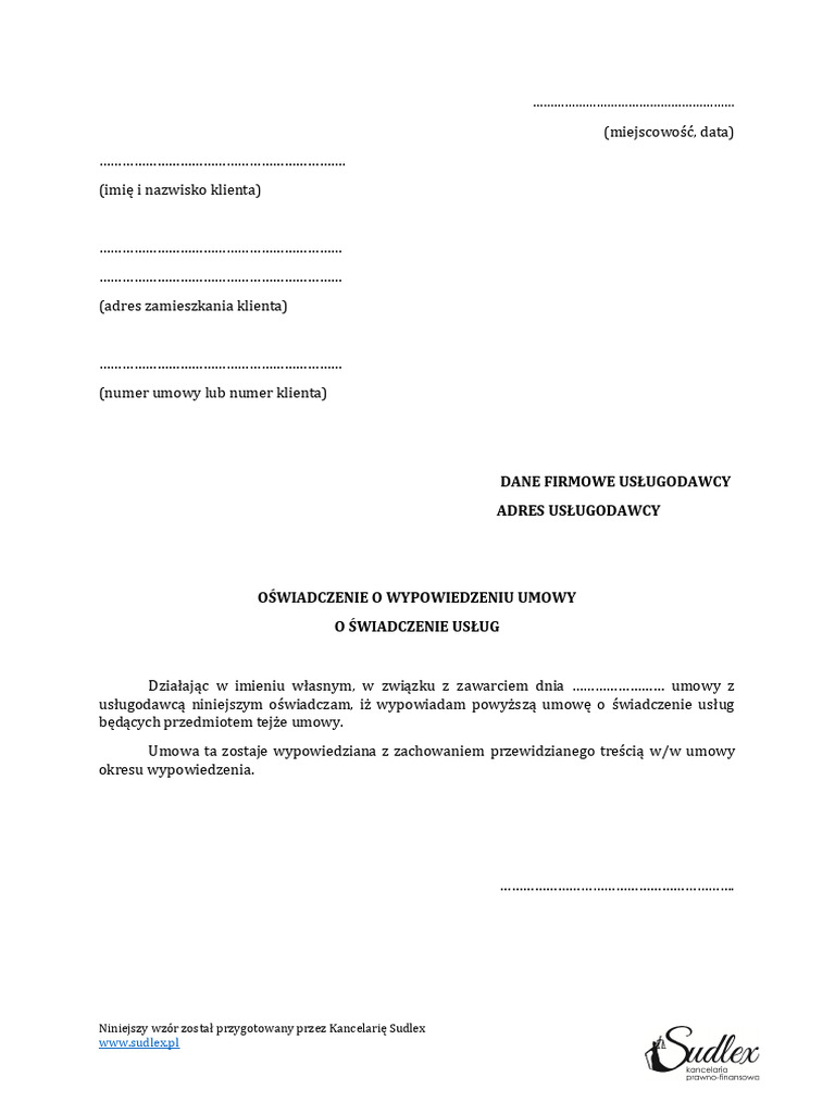 WZ R WYPOWIEDZENIE UMOWY docx PDF