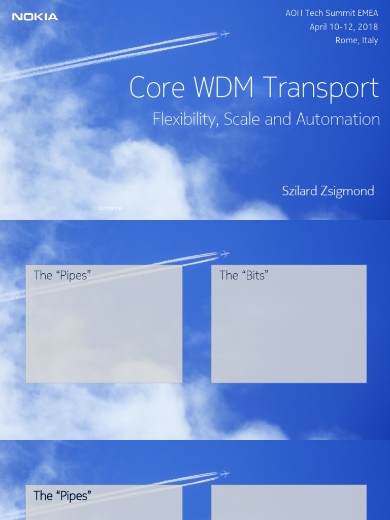 Core WDM Transport - Flexibility, Scale, and Automation | PDF