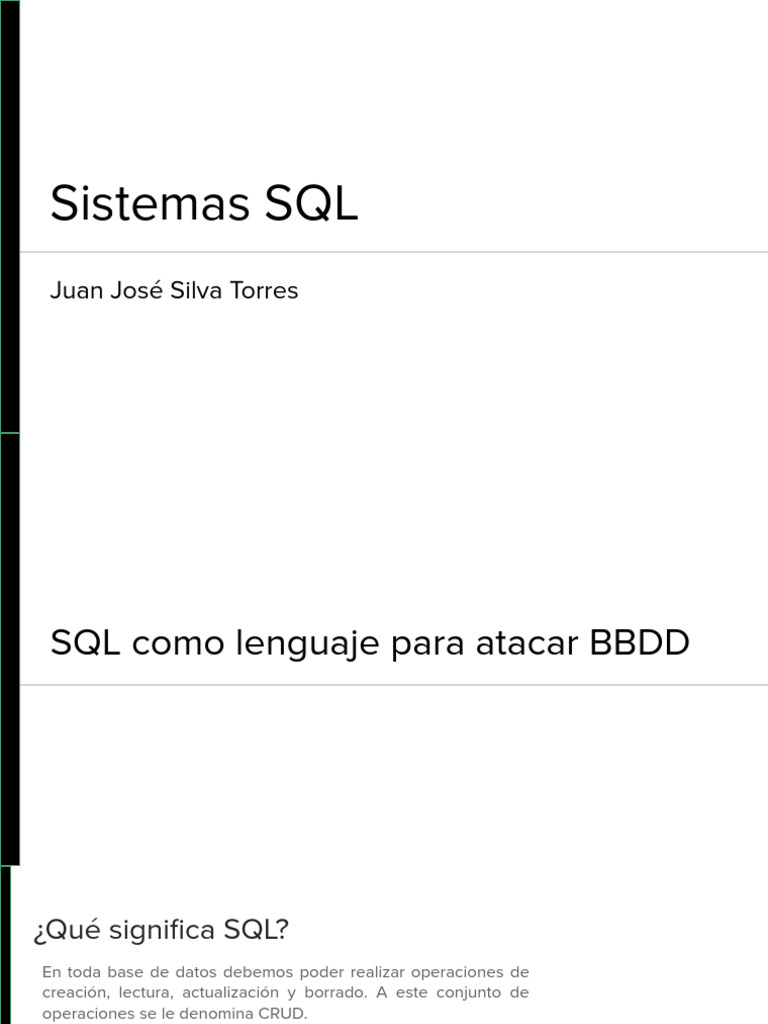 1.3 SQL Como Lenguaje para Atacar BBDD | PDF