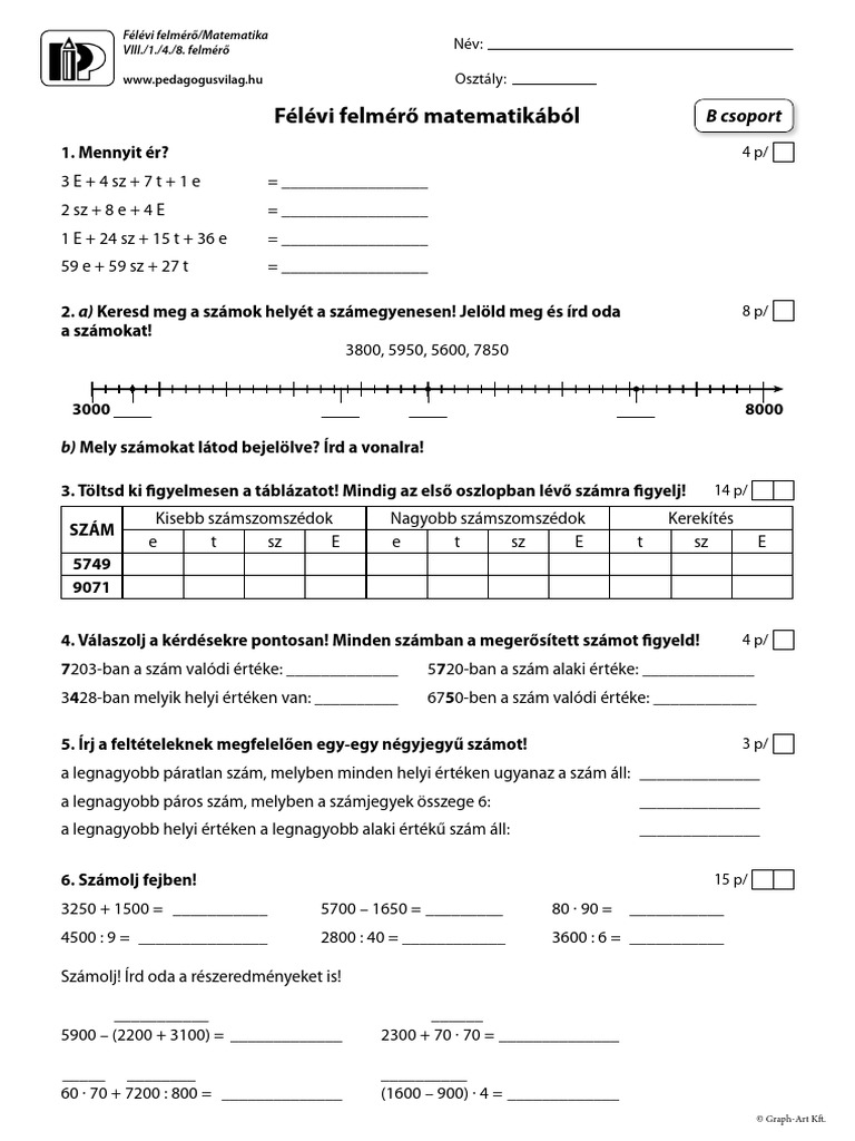 Pip 1701 Mat 4o FL Felm 8 | PDF