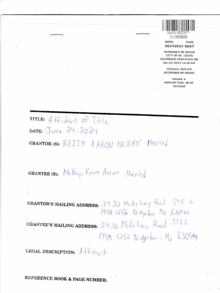 Affidavit and statement of beneficial ownership pdf
