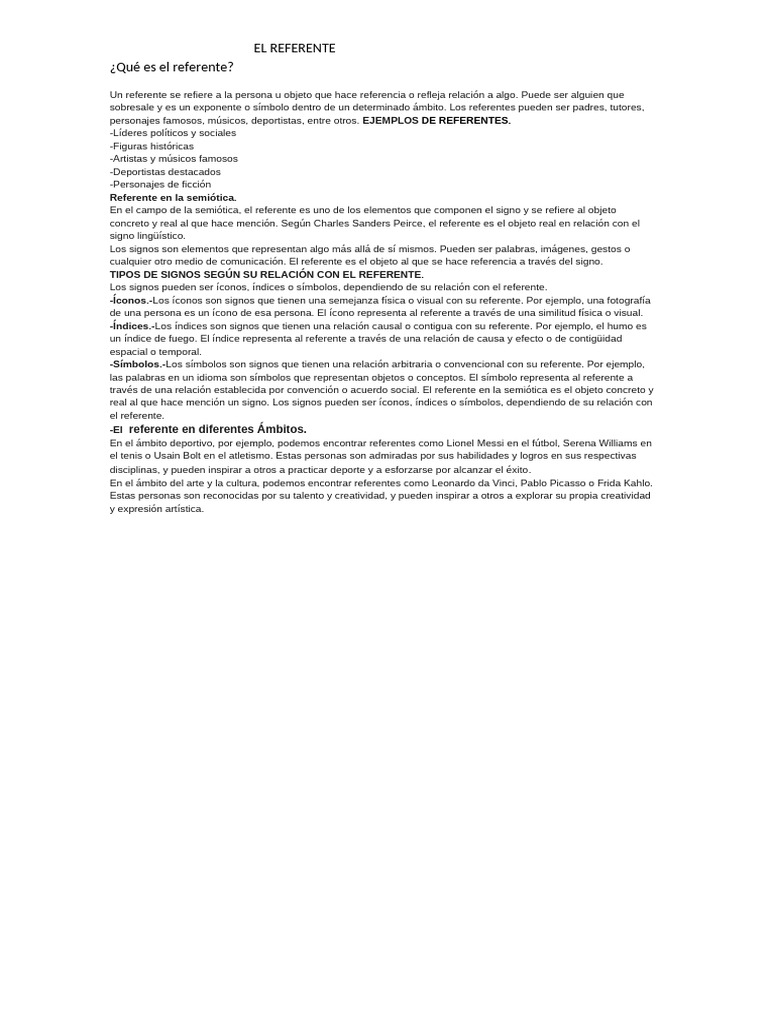 El Referente | PDF